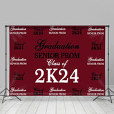 Senior Abschlussball Schwarz Weiß Rotwein Abschluss Hintergrund